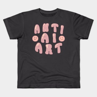 Anti AI Art Kids T-Shirt